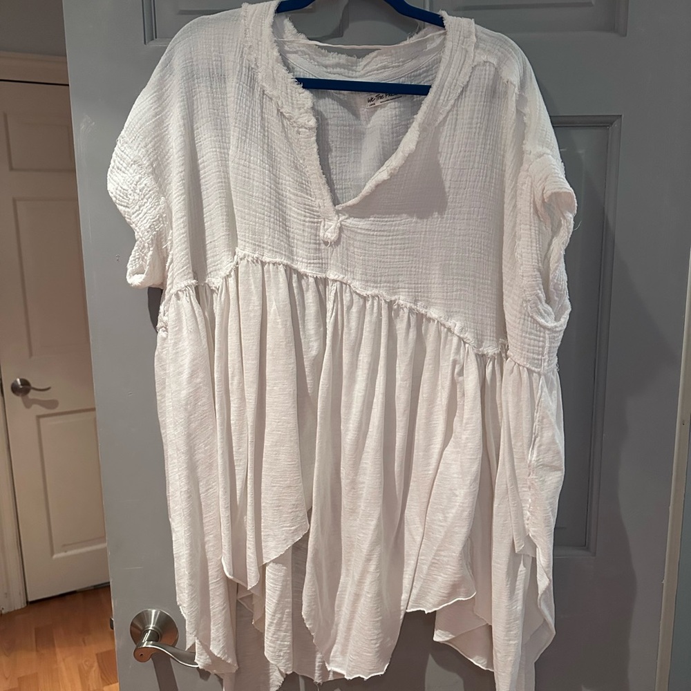 We The Free Cream Textured Tunic